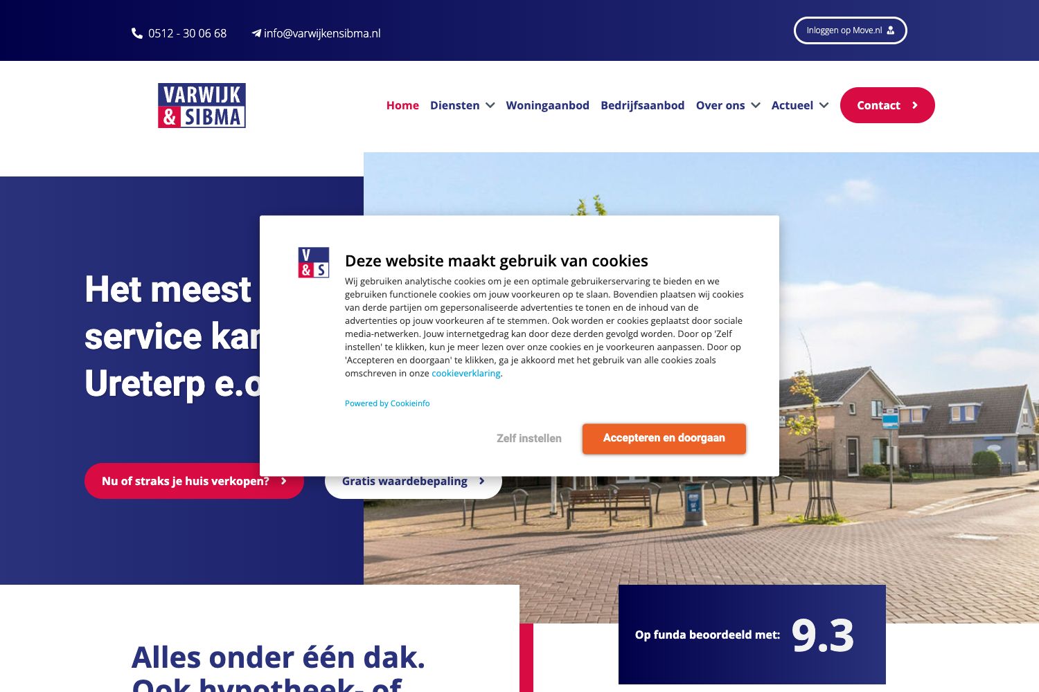 Website screenshot https://varwijkensibma.nl