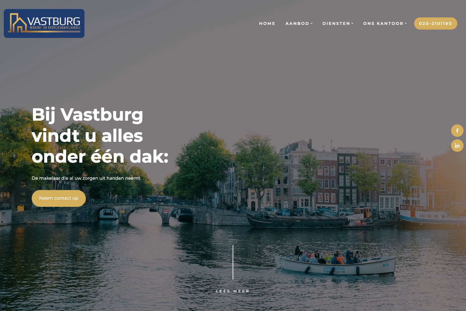 Website screenshot https://vastburg.nl