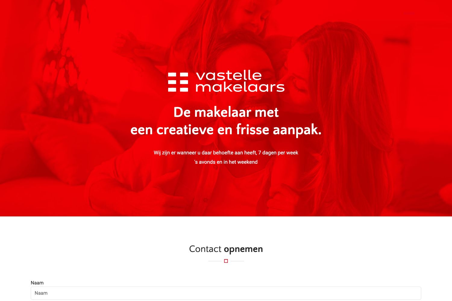 Website screenshot https://vastelle.nl
