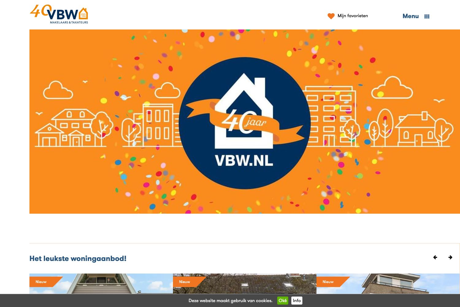 Website screenshot https://vbw.nl