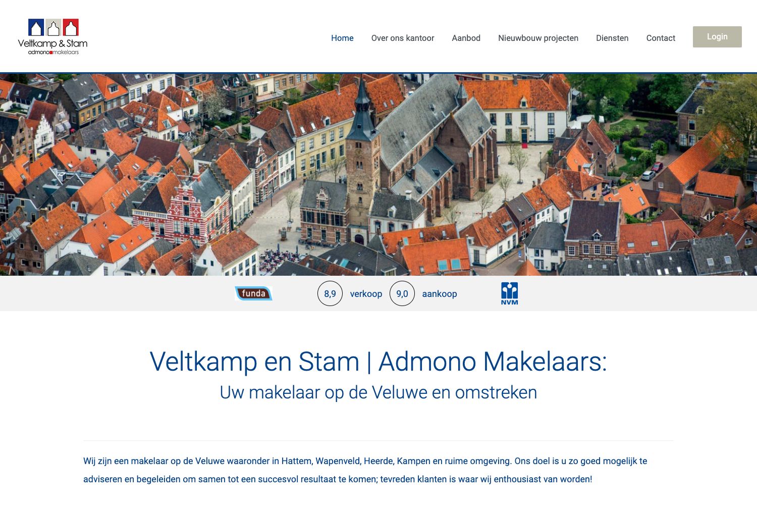 Website screenshot https://veltkampenstam.nl