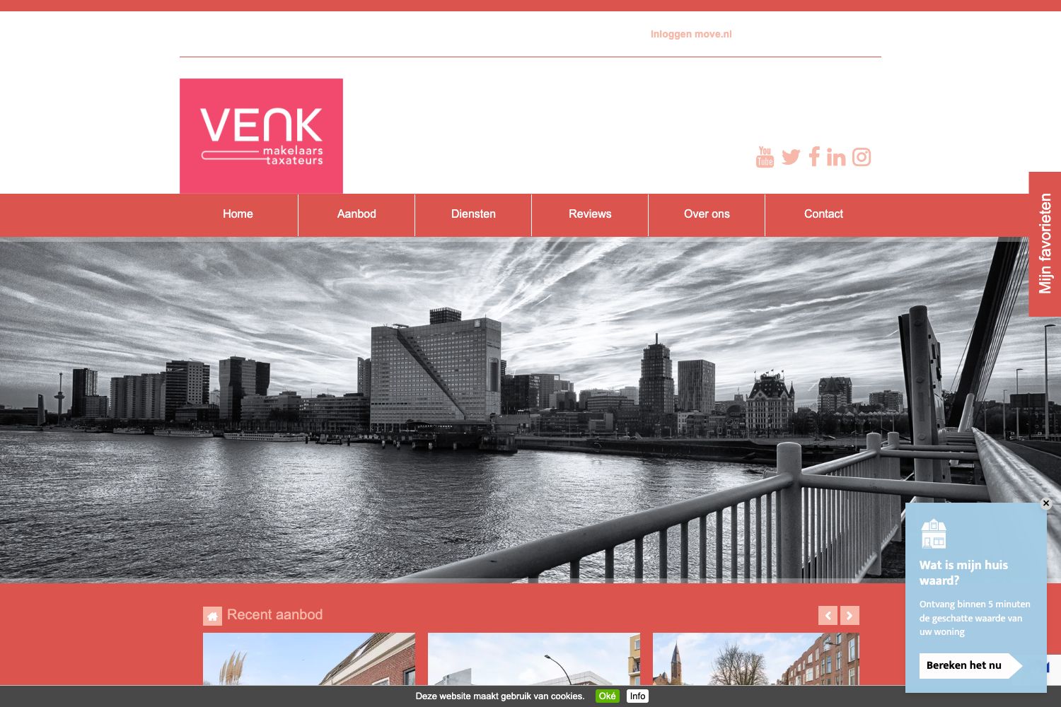 Website screenshot https://venk.nl
