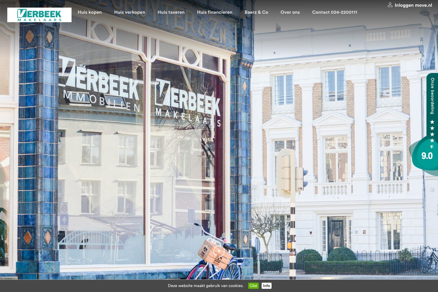 Website screenshot https://verbeek-makelaars.nl