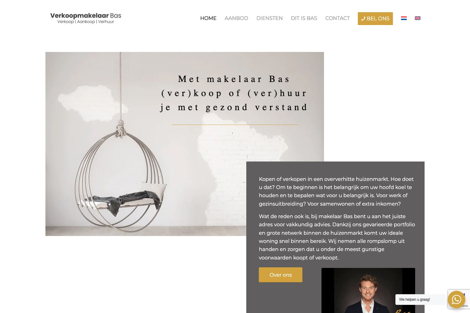 Website screenshot https://verkoopmakelaarbas.nl