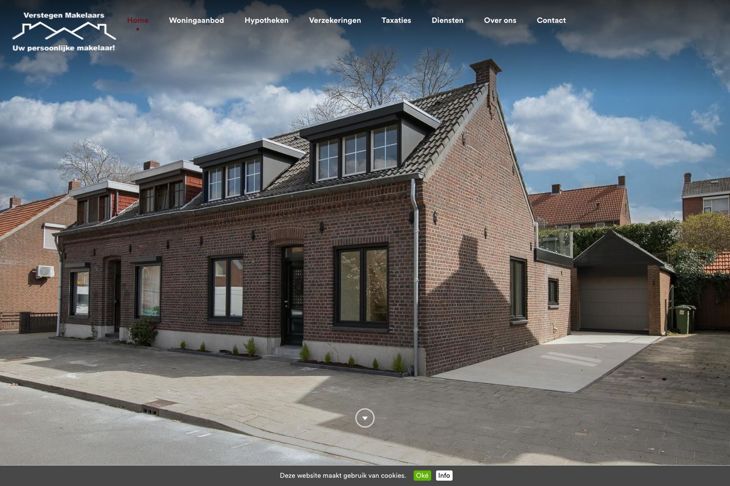 Website screenshot https://verstegenmakelaars.nl