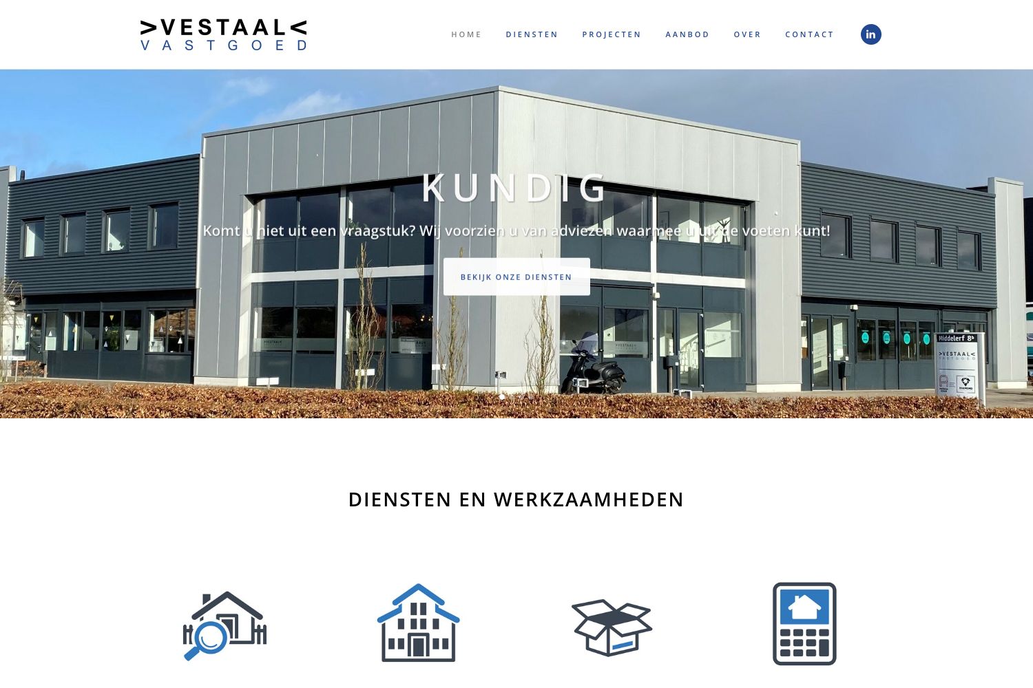 Website screenshot https://vestaalvastgoed.nl