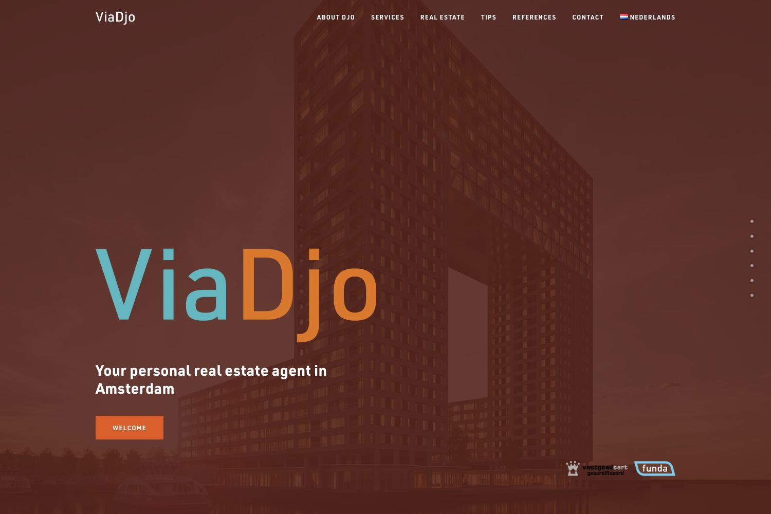 Website screenshot https://viadjo.nl