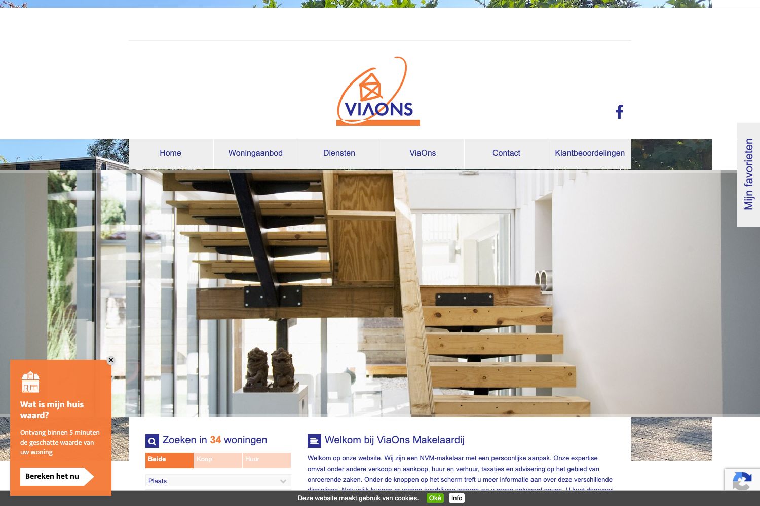 Website screenshot https://viaons.nl