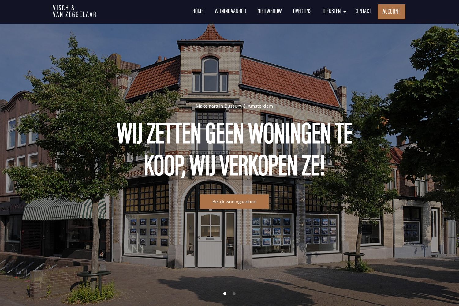 Website screenshot https://visch-vanzeggelaar.nl