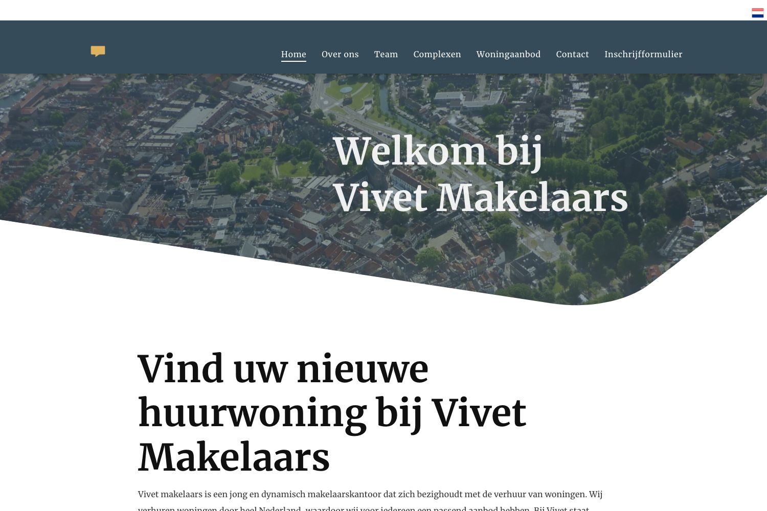 Website screenshot https://vivetmakelaars.nl