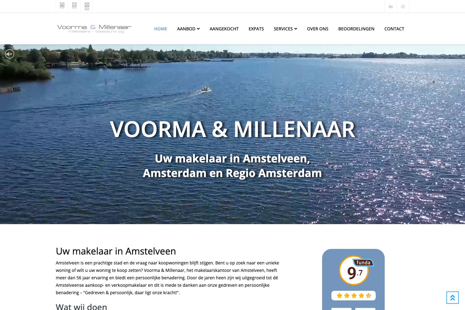 Website screenshot https://voormamillenaar.nl