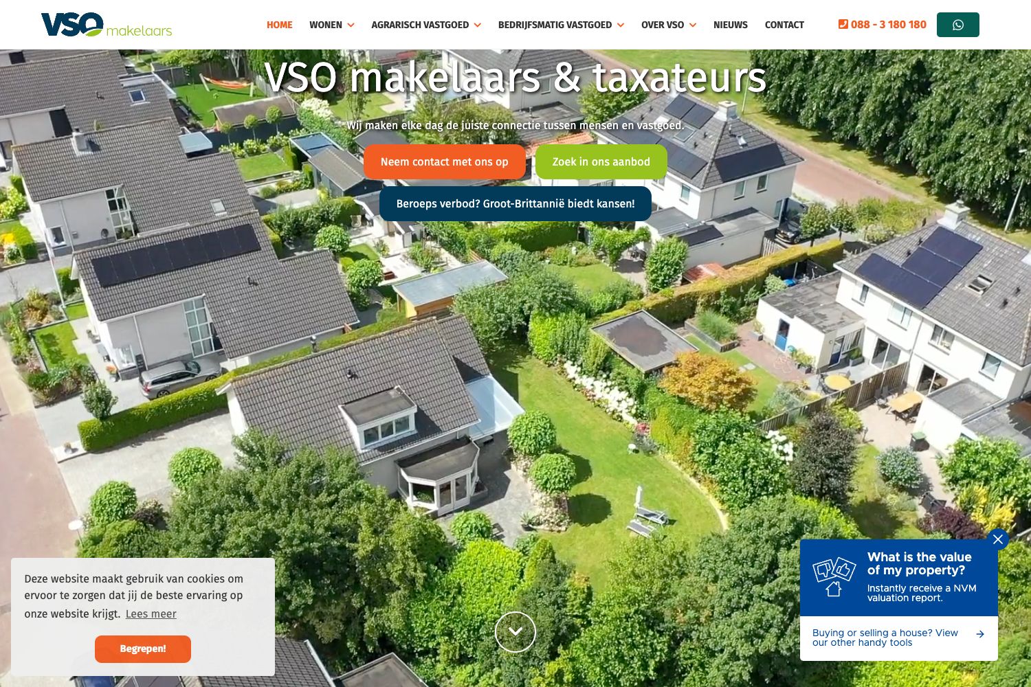 Website screenshot https://vsomakelaars.nl