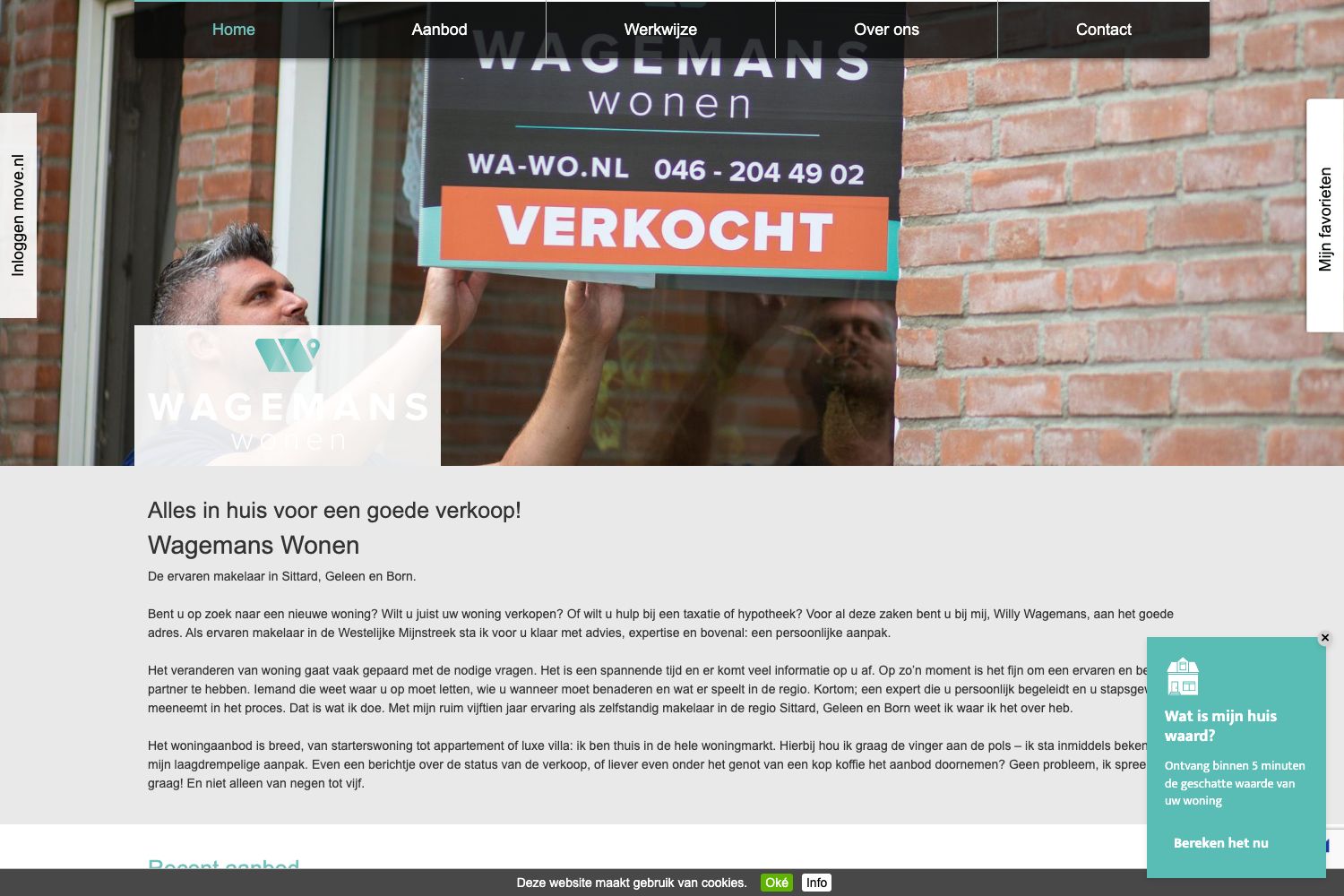 Website screenshot https://wa-wo.nl
