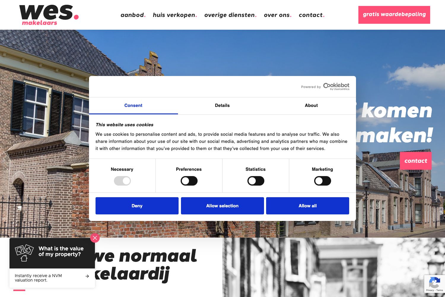 Website screenshot https://wesmakelaars.nl