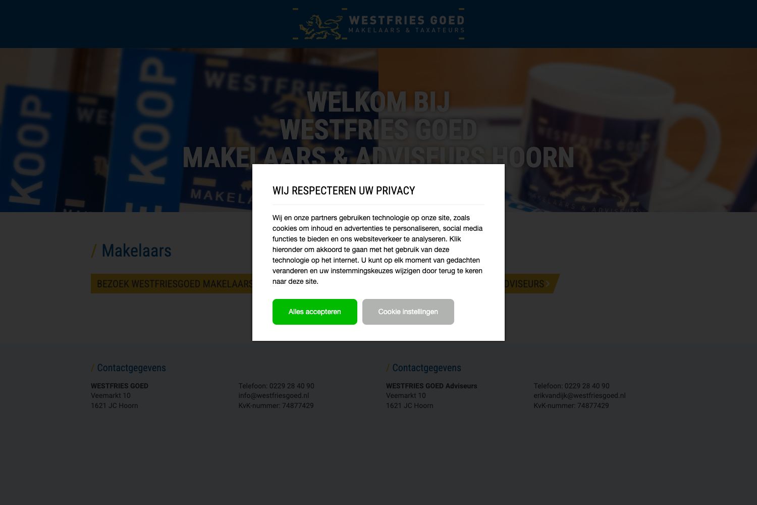 Website screenshot https://westfriesgoed.nl