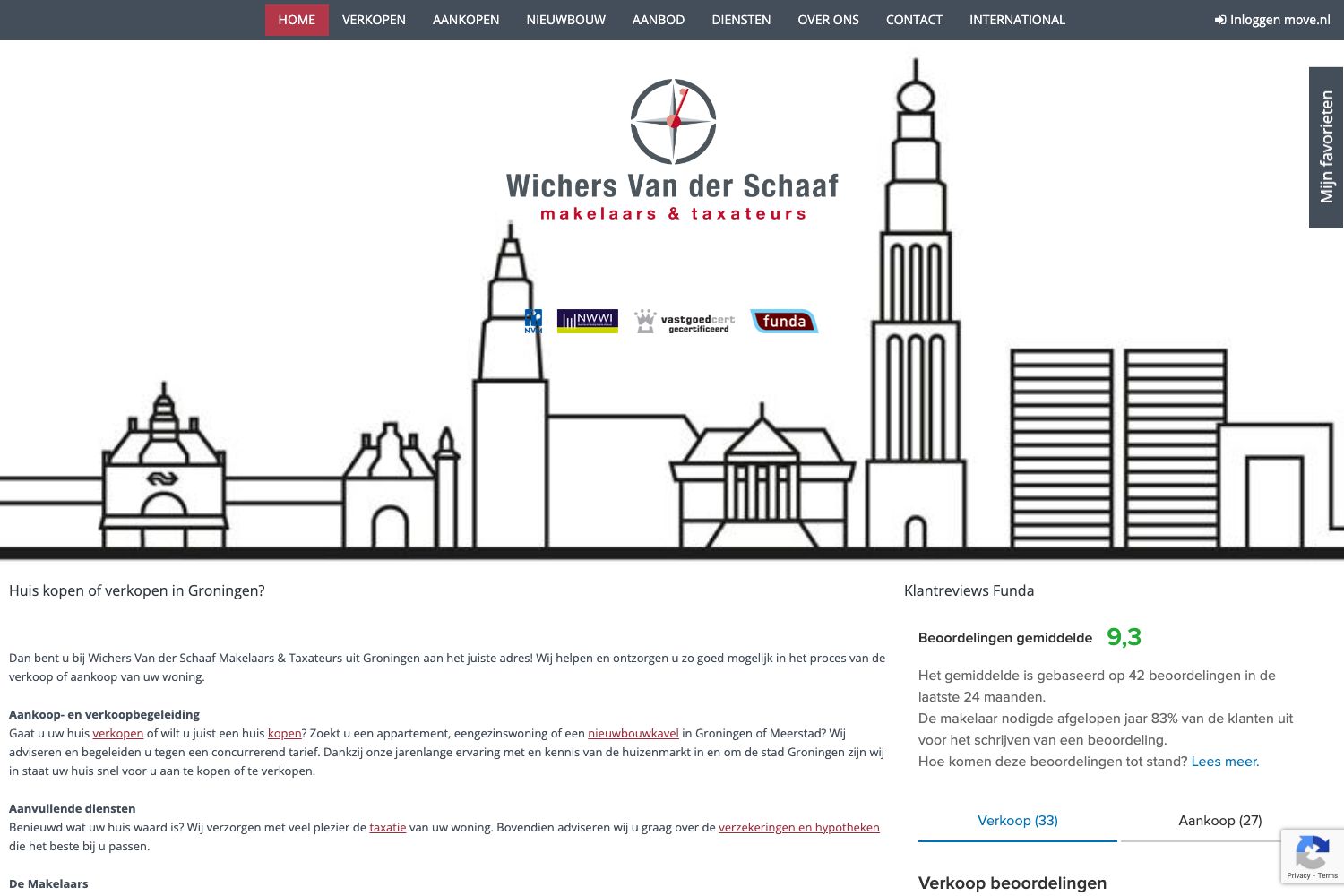 Website screenshot https://wichersvanderschaaf.nl