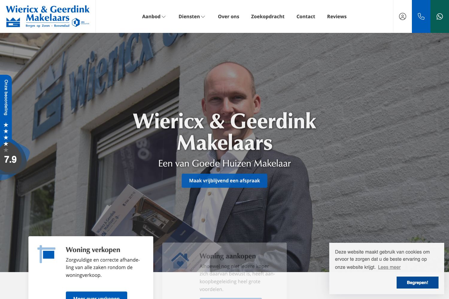 Website screenshot https://wiericx-geerdink.nl