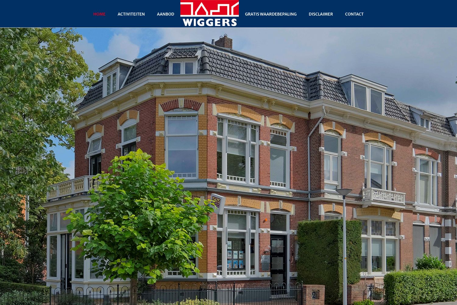 Website screenshot https://wiggersmakelaars.nl