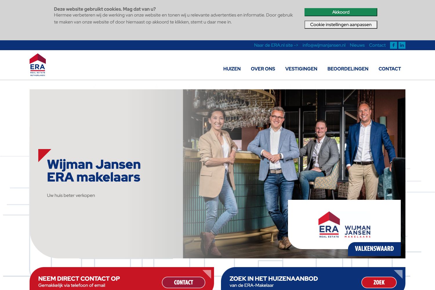 Website screenshot https://wijmanjansen.nl