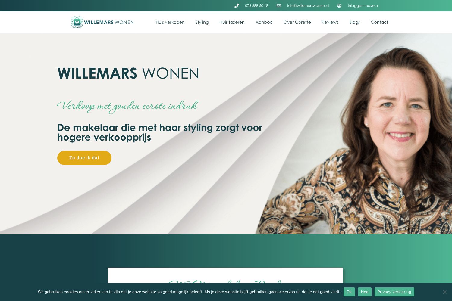 Website screenshot https://willemarswonen.nl