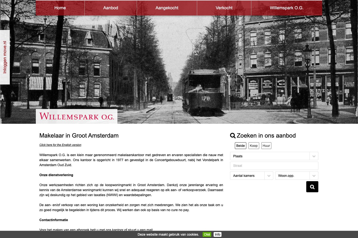 Website screenshot https://willemspark.nl