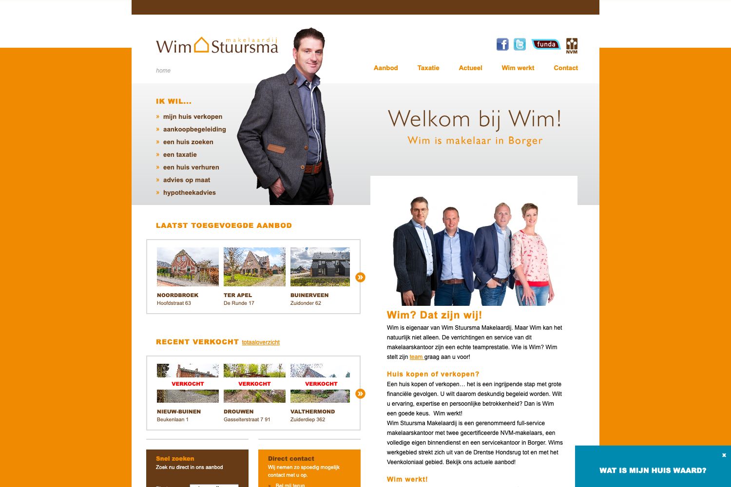 Website screenshot https://wimstuursma.nl