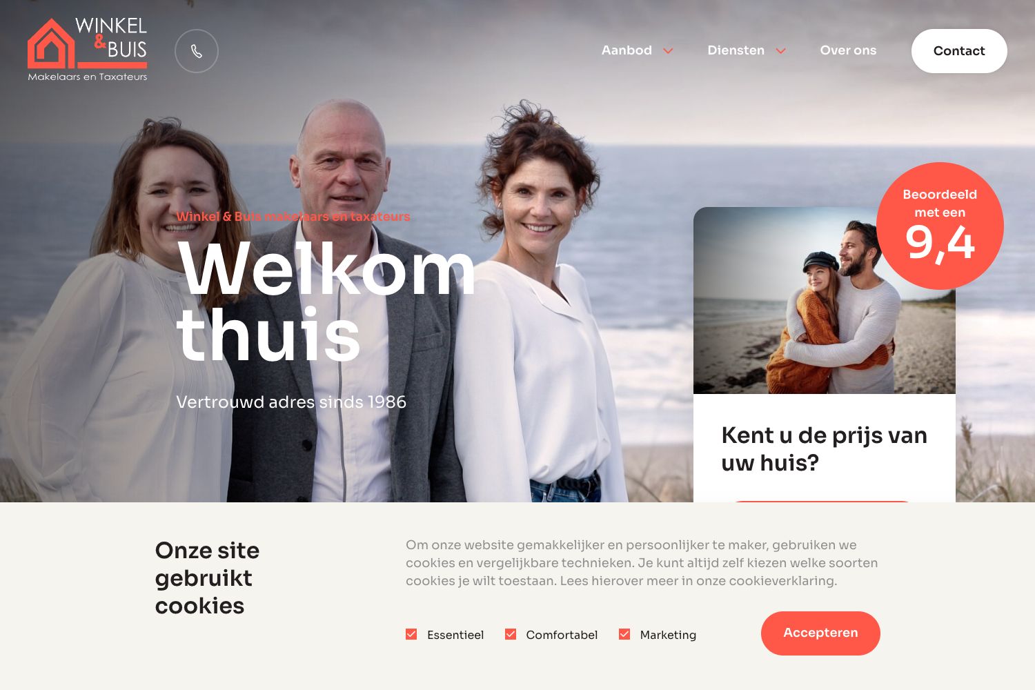 Website screenshot https://wbmakelaardij.nl