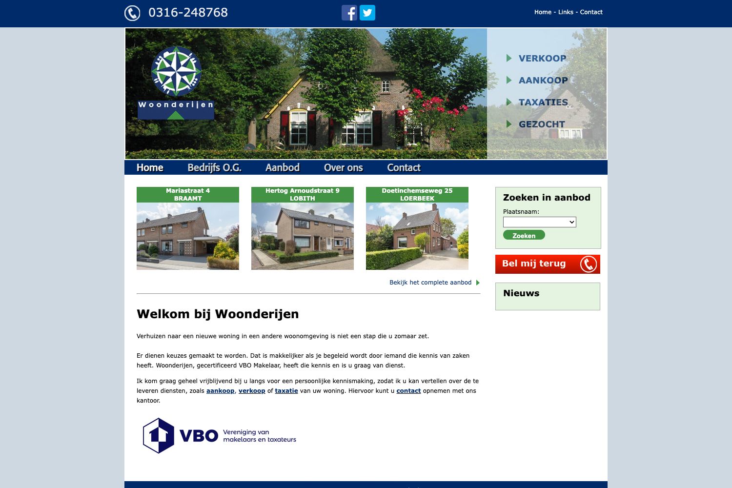 Website screenshot https://woonderijen.nl