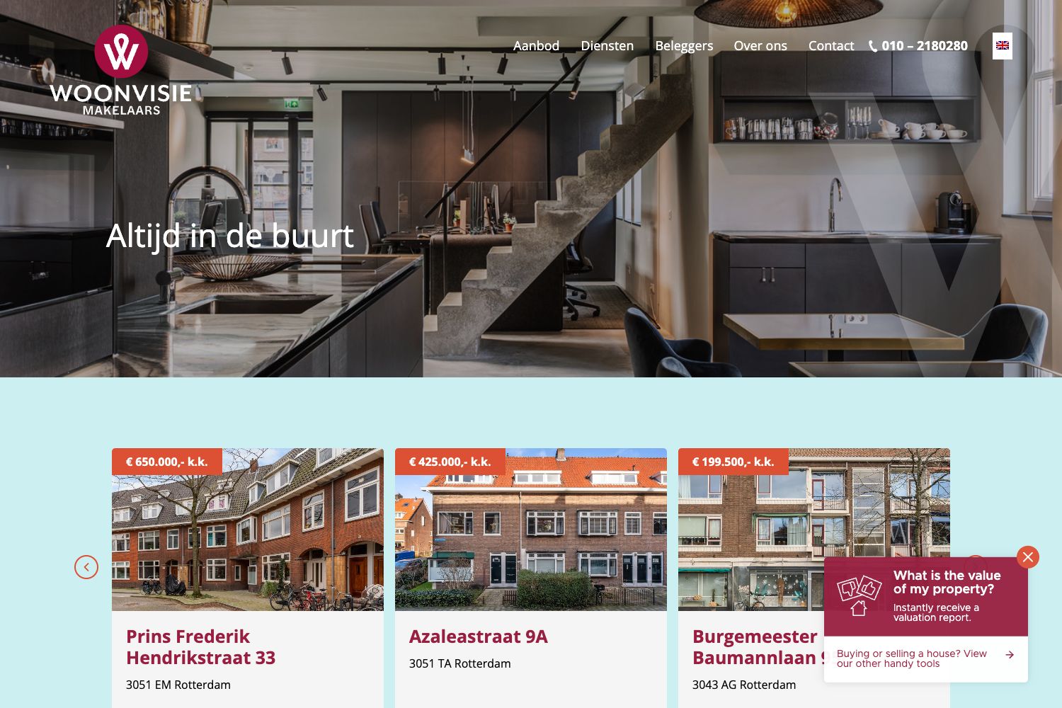 Website screenshot https://woonvisie.nl