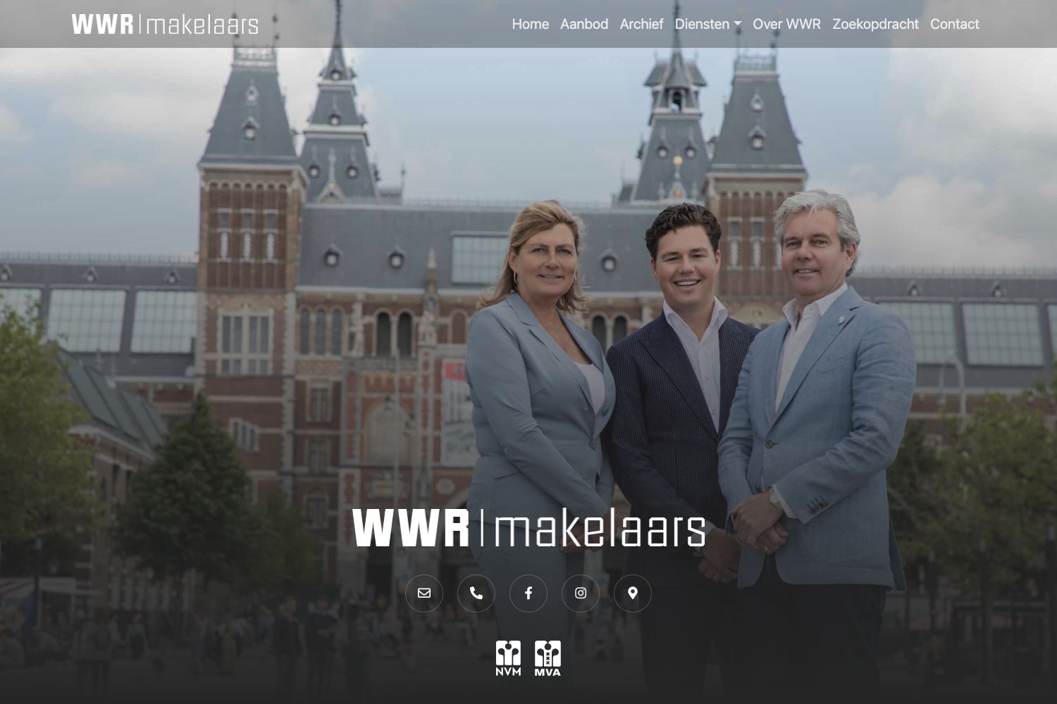 Website screenshot https://wwr.nl