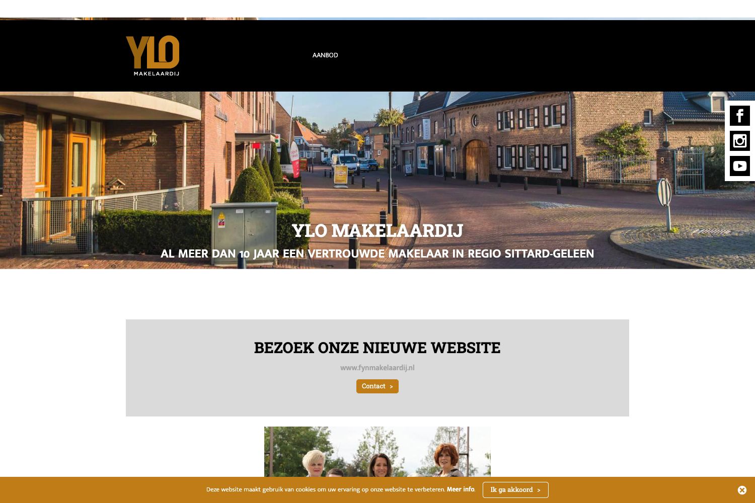 Website screenshot https://ylomakelaardij.nl