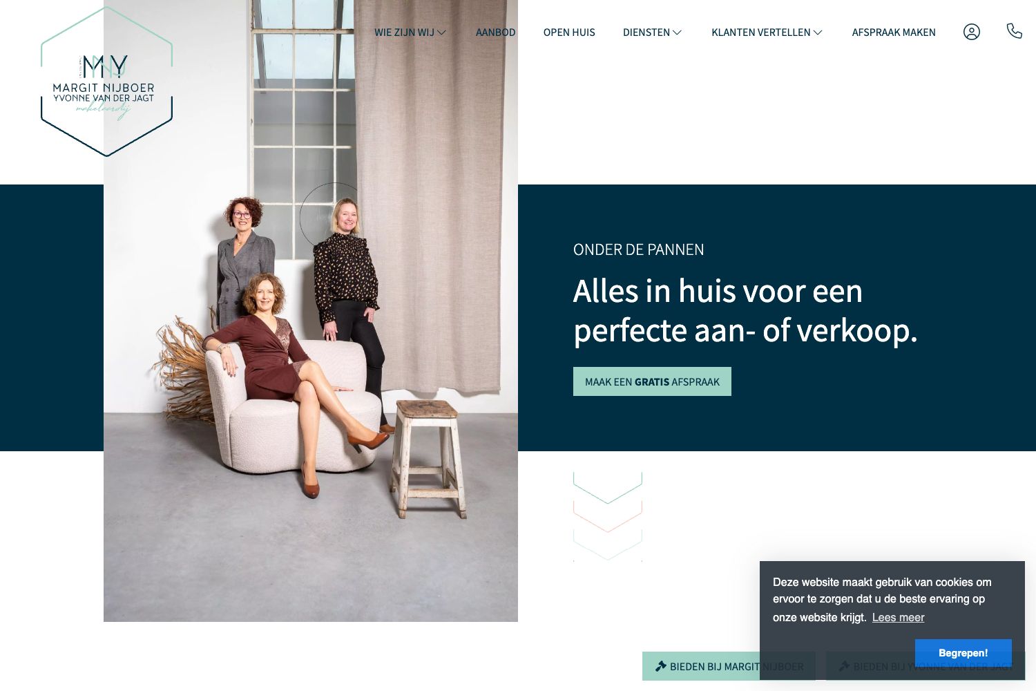 Website screenshot https://yvonnevanderjagt.nl