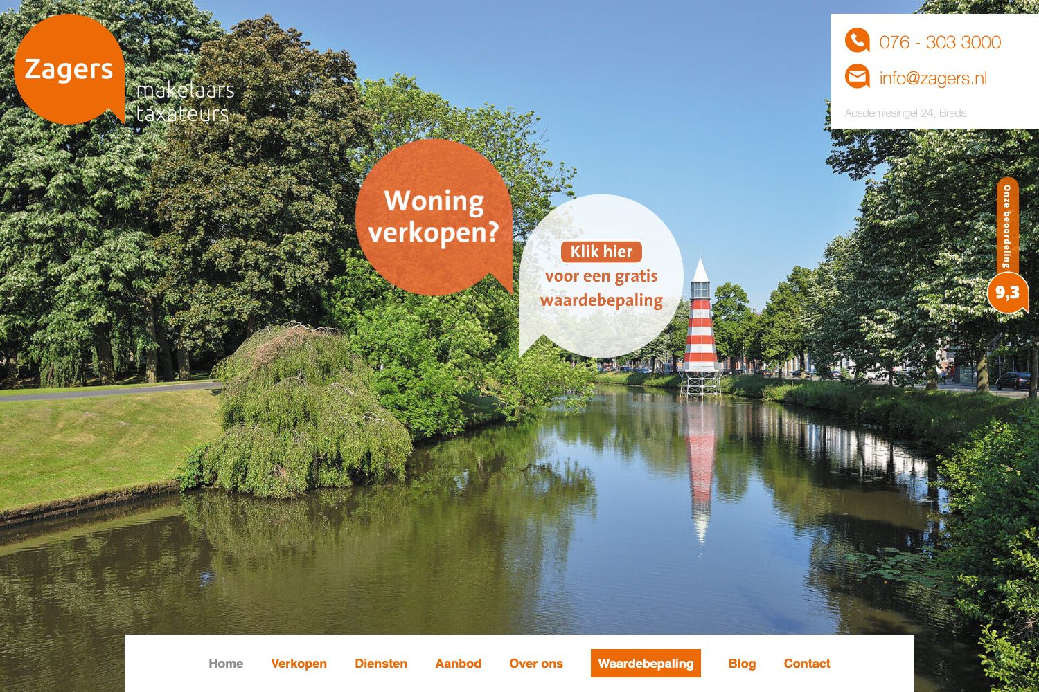 Website screenshot https://zagers.nl