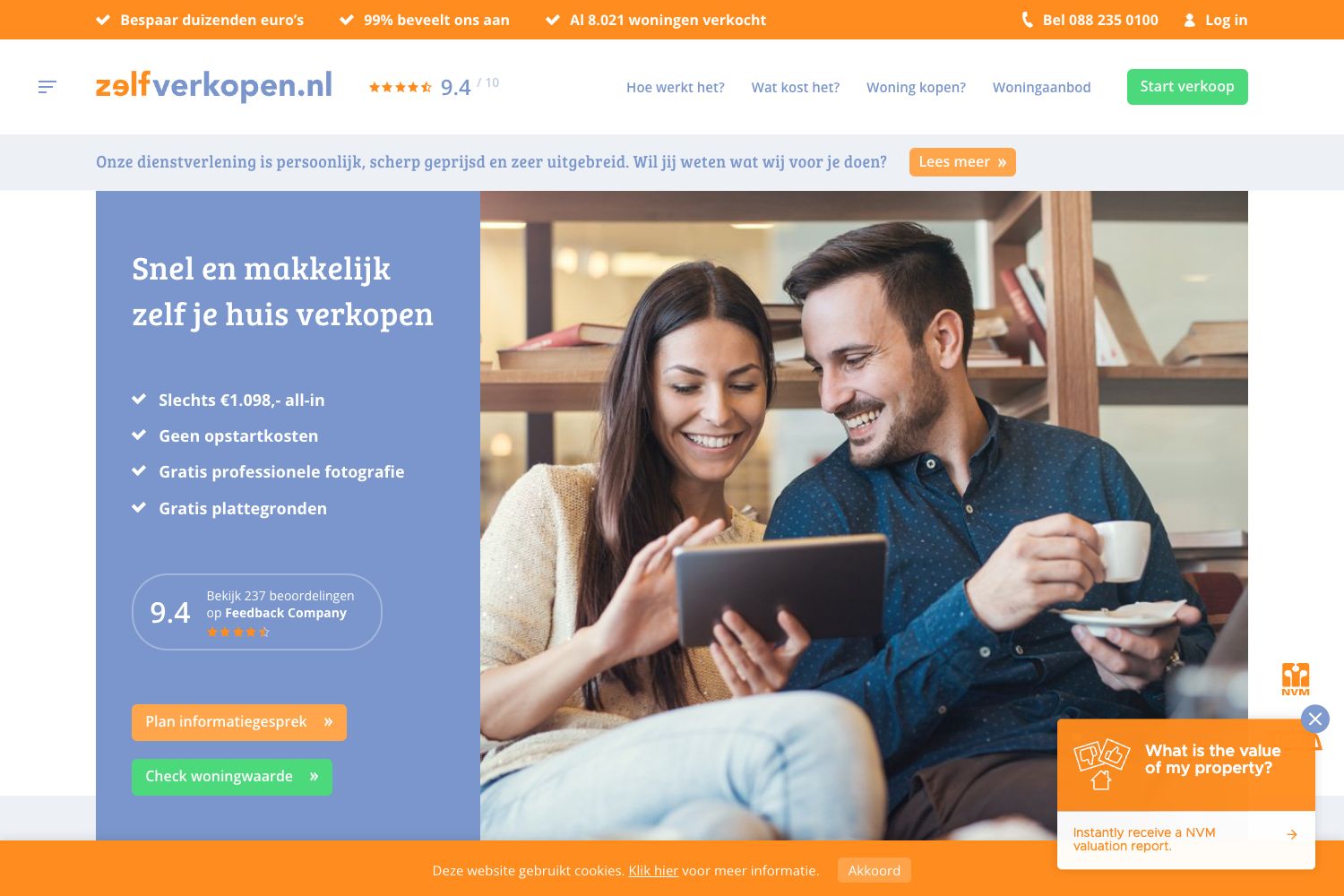 Website screenshot https://zelfverkopen.nl
